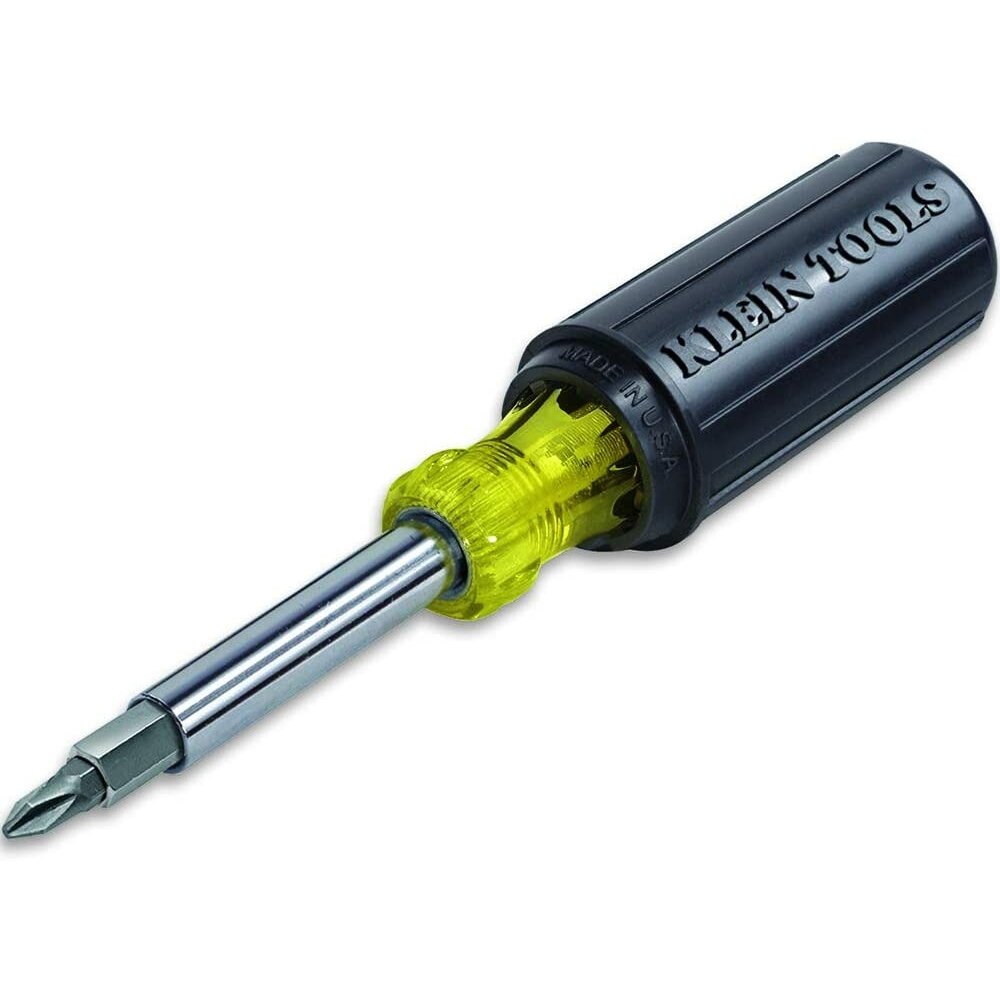 32500 11-in-1 Screwdriver / Nut Driver Set, 8 Bits (Phillips, Slotted, Torx, Square), 3 Nut Driver Sizes, Cushion Grip Handle